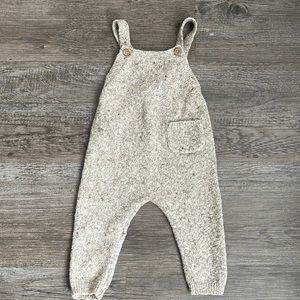Zara baby boy sweater knit romper